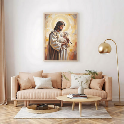 The Good Shepherd III, Christian Canvas Wall Art, Christmas Gift Ideas, Christian Home Decor, Ciaocustom