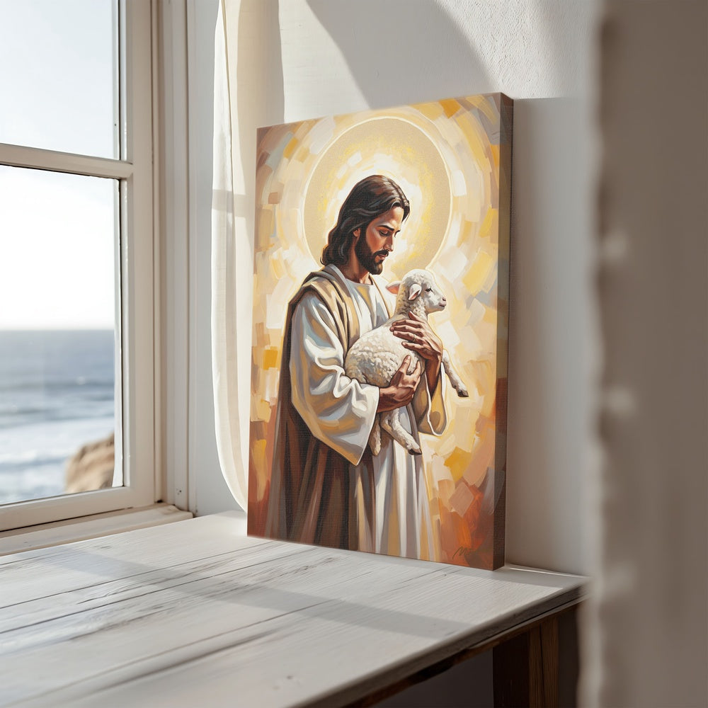 The Good Shepherd III, Christian Canvas Wall Art, Christmas Gift Ideas, Christian Home Decor, Ciaocustom
