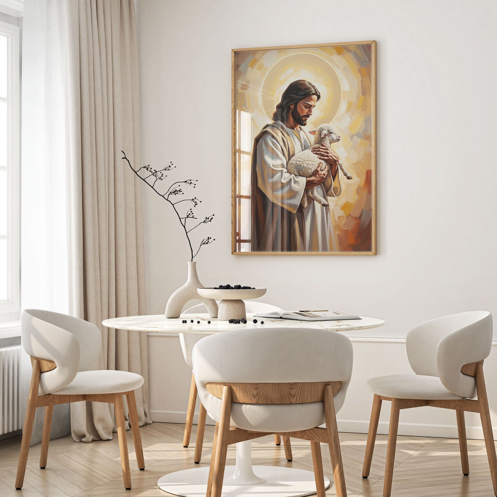 The Good Shepherd III, Christian Canvas Wall Art, Christmas Gift Ideas, Christian Home Decor, Ciaocustom