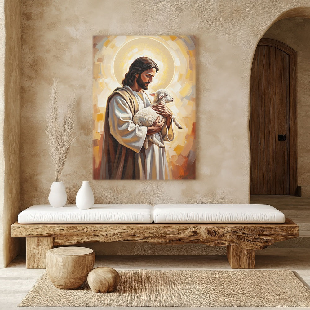 The Good Shepherd III, Christian Canvas Wall Art, Christmas Gift Ideas, Christian Home Decor, Ciaocustom