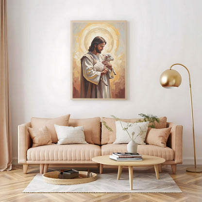 The Good Shepherd II, Christian Canvas Wall Art, Christmas Gift Ideas, Christian Home Decor, Ciaocustom