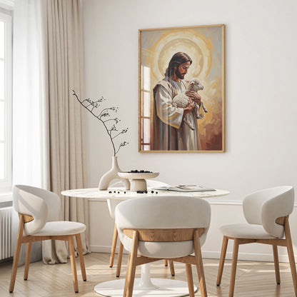 The Good Shepherd II, Christian Canvas Wall Art, Christmas Gift Ideas, Christian Home Decor, Ciaocustom