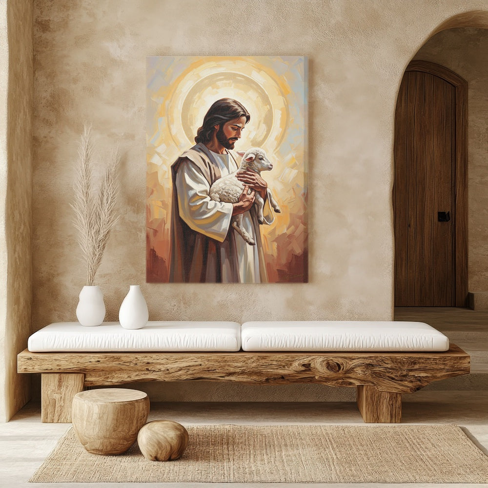 The Good Shepherd II, Christian Canvas Wall Art, Christmas Gift Ideas, Christian Home Decor, Ciaocustom