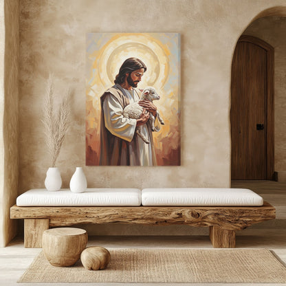 The Good Shepherd II, Christian Canvas Wall Art, Christmas Gift Ideas, Christian Home Decor, Ciaocustom