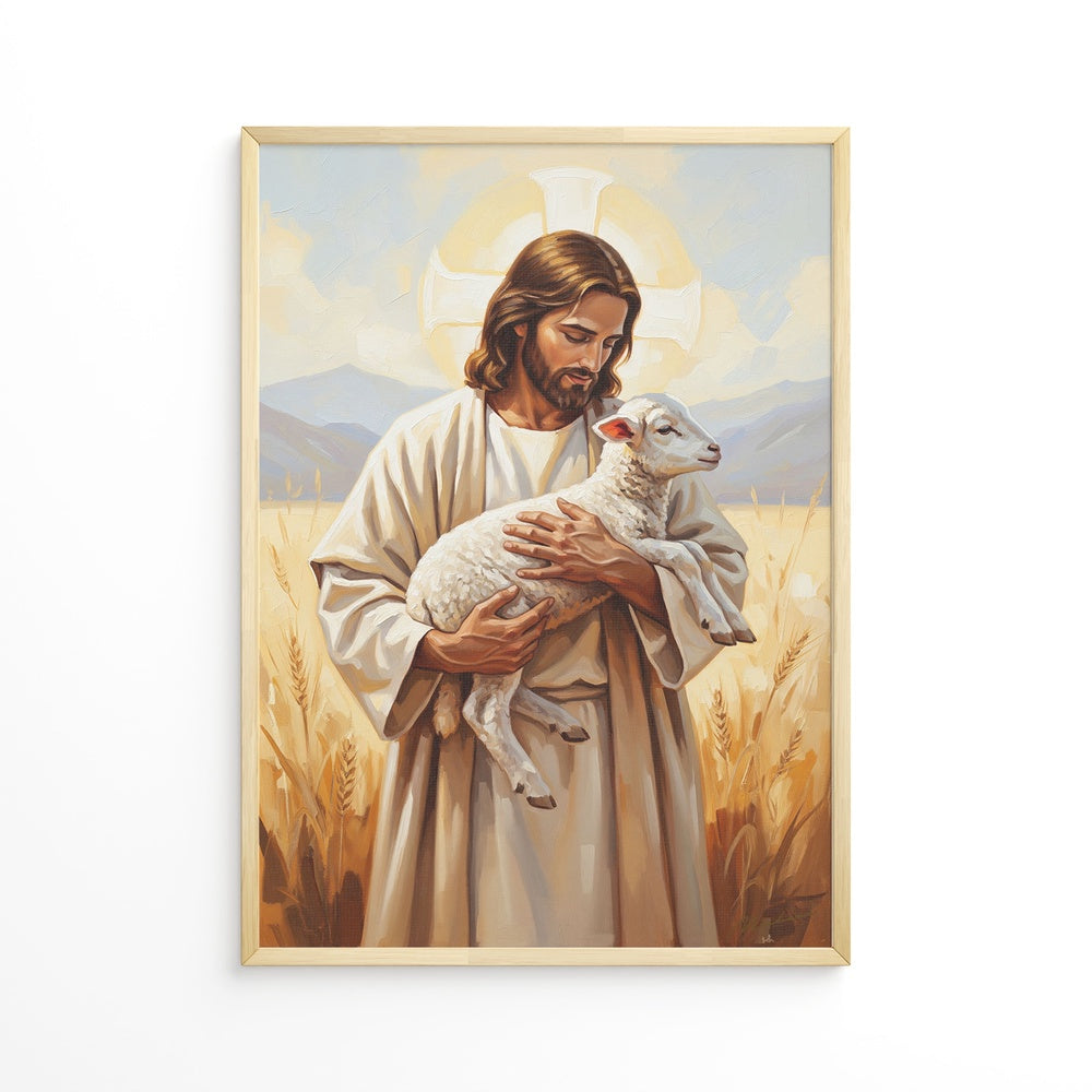 The Good Shepherd I, Christian Canvas Wall Art, Christmas Gift Ideas, Christian Home Decor, Ciaocustom