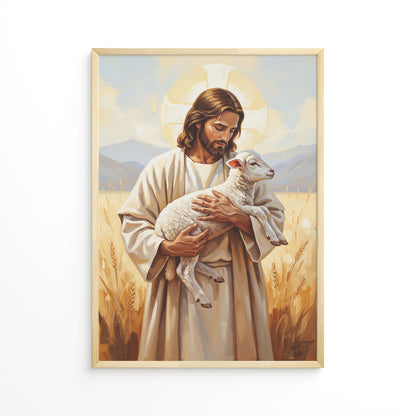 The Good Shepherd I, Christian Canvas Wall Art, Christmas Gift Ideas, Christian Home Decor, Ciaocustom