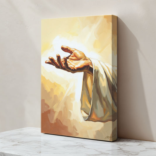 The Hand of God, Christian Canvas Wall Art, Christmas Gift Ideas, Christian Home Decor, Ciaocustom