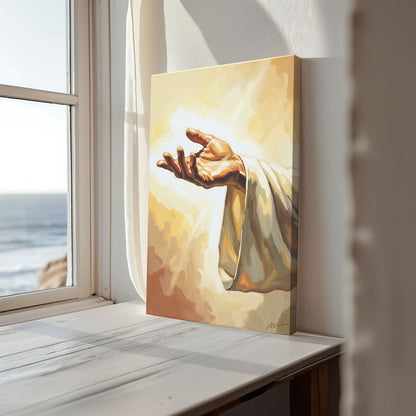 The Hand of God, Christian Canvas Wall Art, Christmas Gift Ideas, Christian Home Decor, Ciaocustom