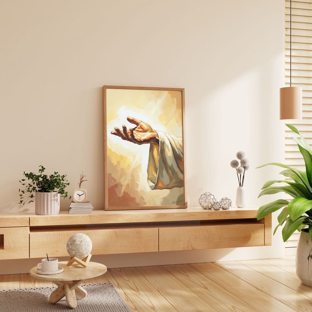 The Hand of God, Christian Canvas Wall Art, Christmas Gift Ideas, Christian Home Decor, Ciaocustom