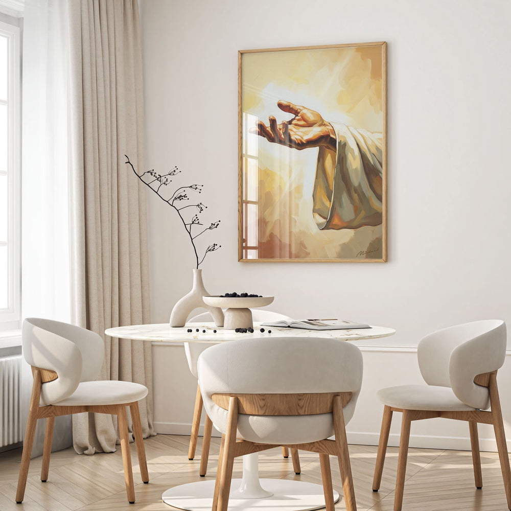 The Hand of God, Christian Canvas Wall Art, Christmas Gift Ideas, Christian Home Decor, Ciaocustom