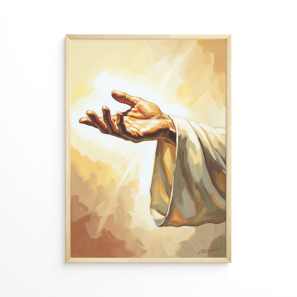 The Hand of God, Christian Canvas Wall Art, Christmas Gift Ideas, Christian Home Decor, Ciaocustom