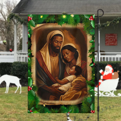 The Holy Family's Christmas Blessing Christian House Flag - Nativity Christians Flag Gift
