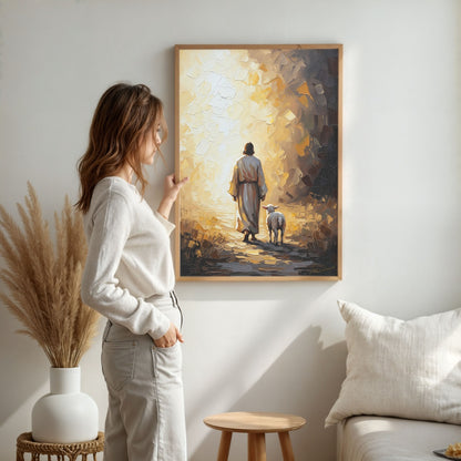 The Journey Home III, Christian Canvas Wall Art, Christmas Gift Ideas, Christian Home Decor, Ciaocustom