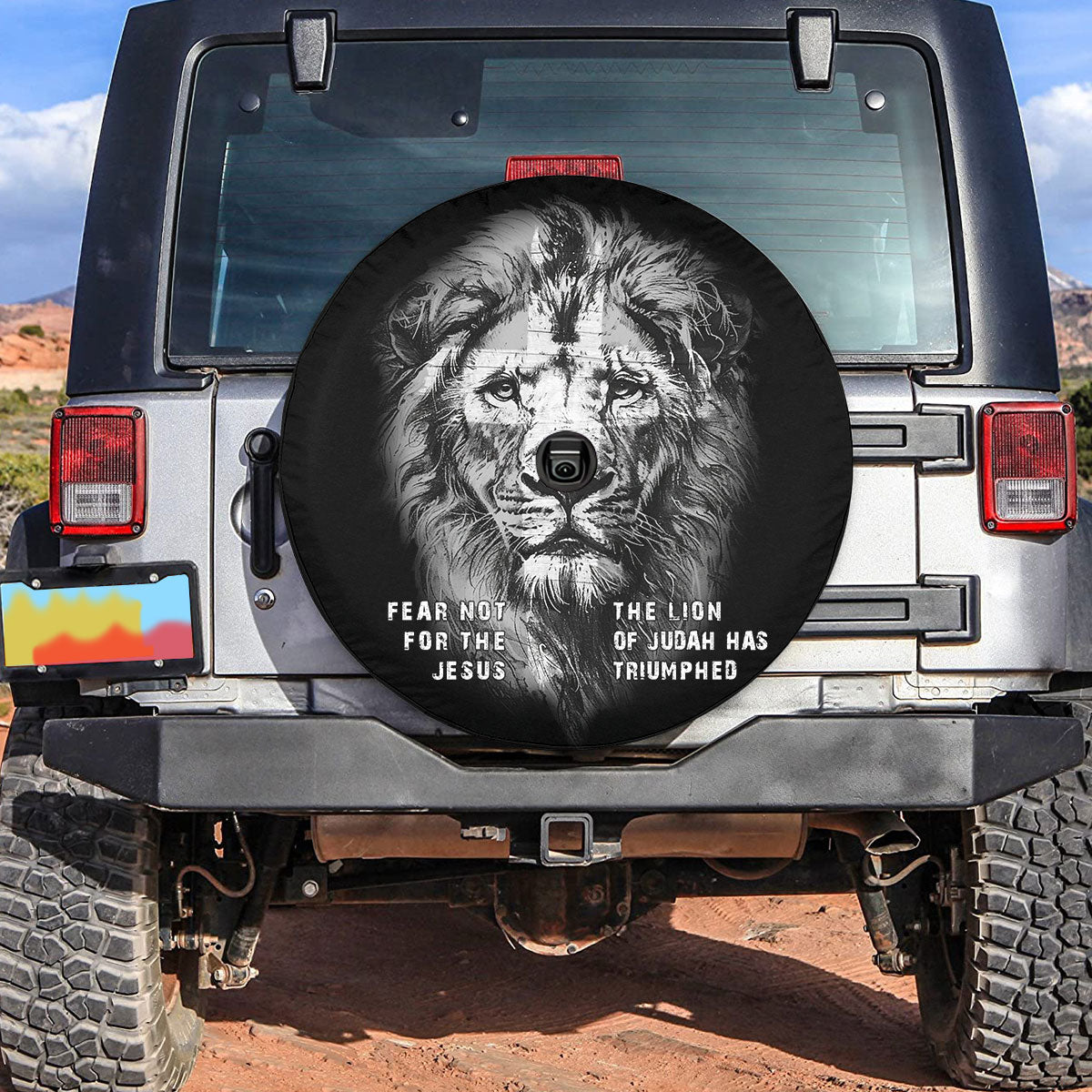 The Lion Of Judah Has Triumphed Spare Tire Cover - Christian Tire Cover