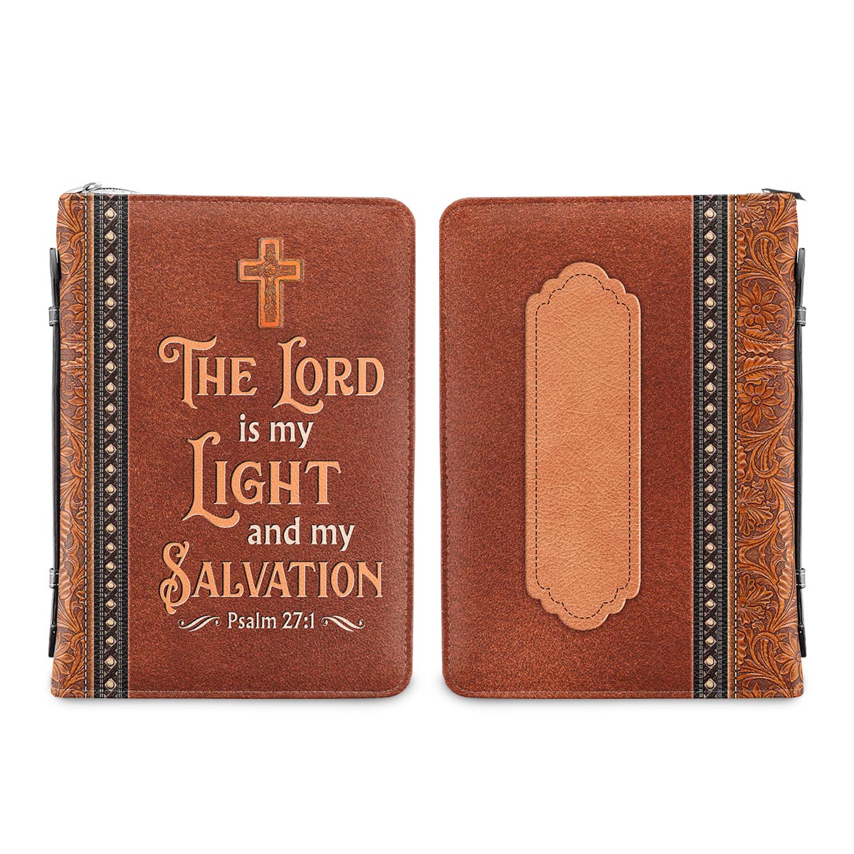 The Lord Is My Light And My Salvation Psalm 27 1 Personalized Bible Cover - Christian Bible Covers For Women