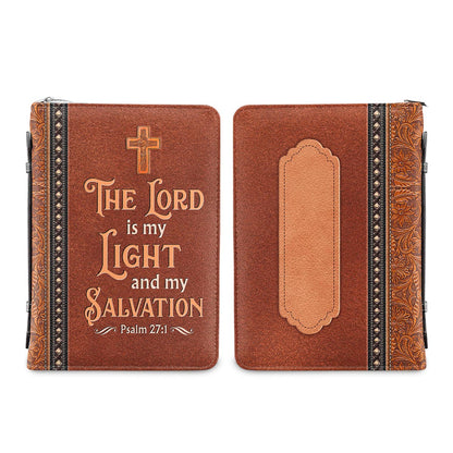 The Lord Is My Light And My Salvation Psalm 27 1 Personalized Bible Cover - Christian Bible Covers For Women
