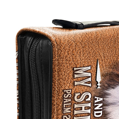 The Lord Is My Strength And My Shield Psalm 28 7 Lion Personalized Bible Cover - Christian Bible Covers For Women