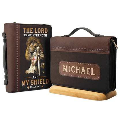 The Lord Is My Strength And My Shield Psalm 28 7 Personalized Bible Cover - Christian Bible Covers For Women