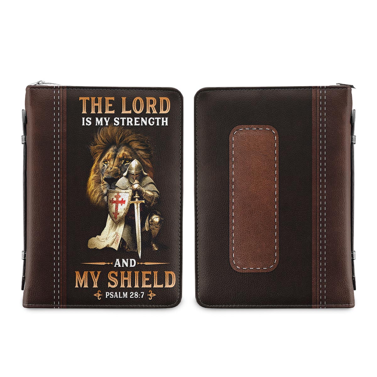 The Lord Is My Strength And My Shield Psalm 28 7 Personalized Bible Cover - Christian Bible Covers For Women