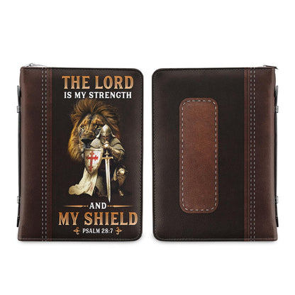 The Lord Is My Strength And My Shield Psalm 28 7 Personalized Bible Cover - Christian Bible Covers For Women
