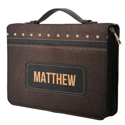 The Lord Is With Me Like A Mighty Warrior Jeremiah 20 11 Personalized Bible Cover - Christian Bible Covers For Women