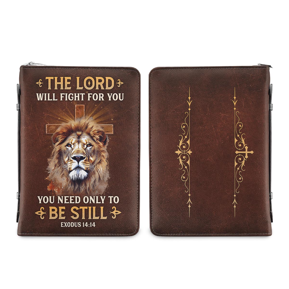 The Lord Will Fight For You You Need Only To Be Still Exodus 1414 Personalized Bible Cover - Christian Bible Covers For Women