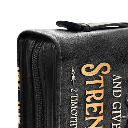 The Lord Will Stand With You And Give You Strength 2 Tim 4 17 Personalized Bible Cover - Christian Bible Covers For Women