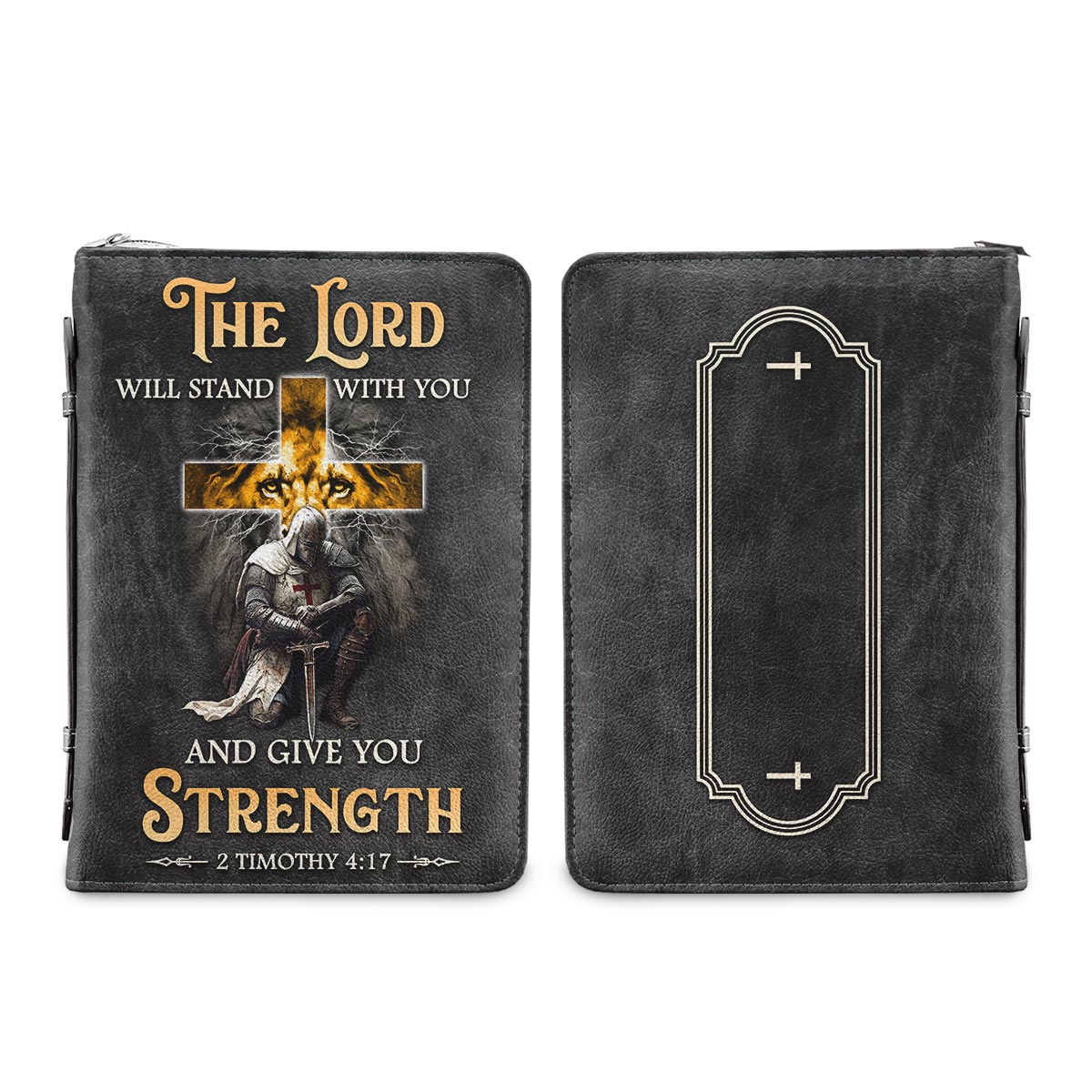 The Lord Will Stand With You And Give You Strength 2 Tim 4 17 Personalized Bible Cover - Christian Bible Covers For Women