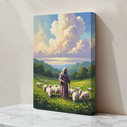 The Lord is My Shepherd, Christian Canvas Wall Art, Christmas Gift Ideas, Christian Home Decor, Ciaocustom