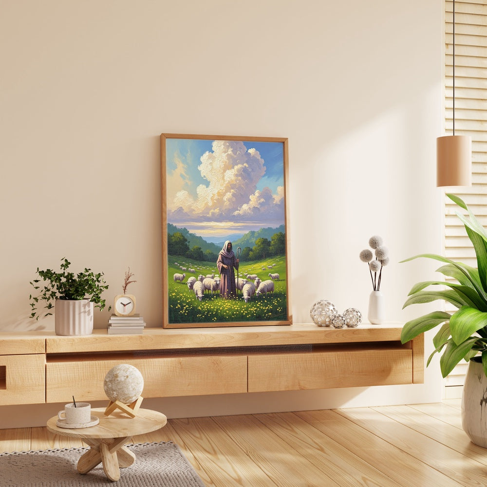 The Lord is My Shepherd, Christian Canvas Wall Art, Christmas Gift Ideas, Christian Home Decor, Ciaocustom