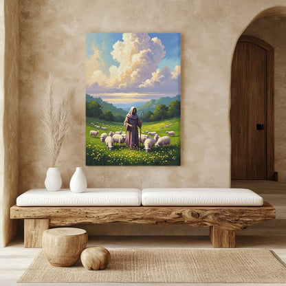 The Lord is My Shepherd, Christian Canvas Wall Art, Christmas Gift Ideas, Christian Home Decor, Ciaocustom
