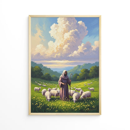 The Lord is My Shepherd, Christian Canvas Wall Art, Christmas Gift Ideas, Christian Home Decor, Ciaocustom