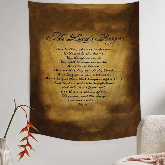 The Lord's Prayer Tapestry - Bible Verse Tapestry