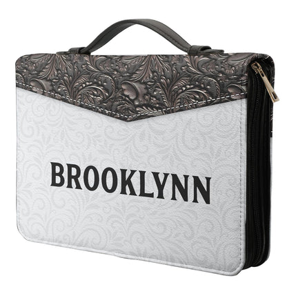 There Is Power In The Name Of Jesus Personalized Bible Cover - Christian Bible Covers For Women