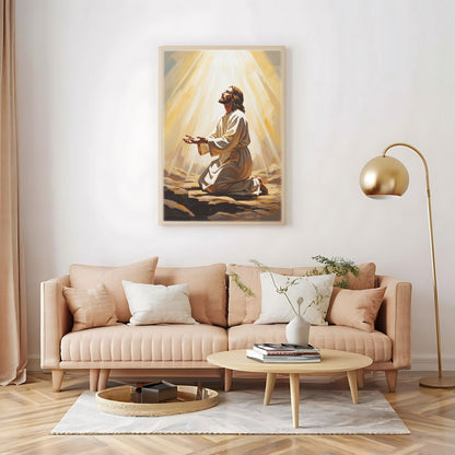 Thy Will Be Done, Christian Canvas Wall Art, Christmas Gift Ideas, Christian Home Decor, Ciaocustom