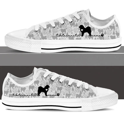 Tibetan Mastiff Low Top Shoes - Dog Walking Shoes Men Women, Dog Printed Shoes, Canvas Shoes For Men, Women