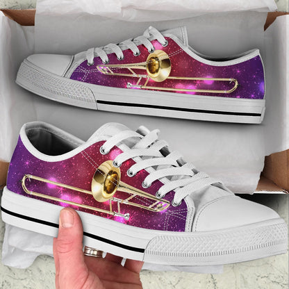 Trombone Sparkly Bg Low Top Music Shoes, Canvas Shoes Design, Low Top Sneaker