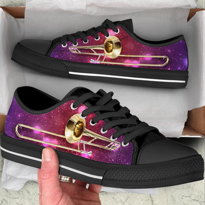 Trombone Sparkly Bg Low Top Music Shoes, Canvas Shoes Design, Low Top Sneaker