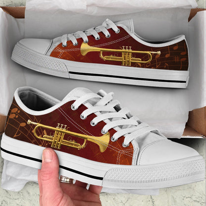 Trumpet Music Bg Low Top Music Shoes, Canvas Shoes Design, Low Top Sneaker