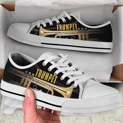 Trumpet My Passion Low Top Shoes , Low Top Sneaker, Low Top Canvas Shoes