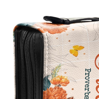 Trust In The Lord Proverbs 3 5 Butterfly Vintage Flower Personalized Bible Cover - Christian Bible Covers For Women