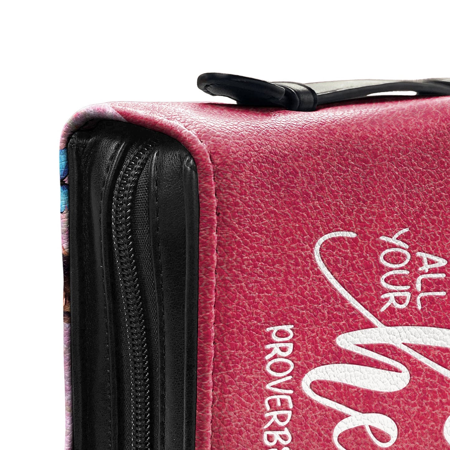 Trust In The Lord Proverbs 3 5 Butterfly Zipper Style Personalized Bible Cover - Christian Bible Covers For Women