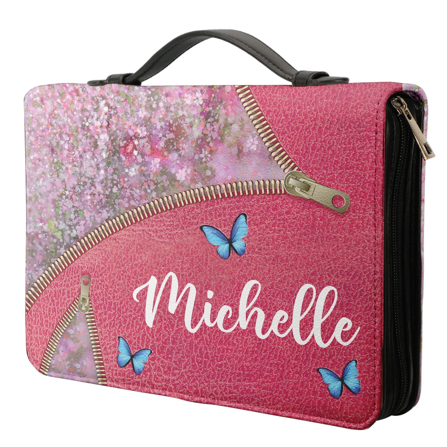 Trust In The Lord Proverbs 3 5 Butterfly Zipper Style Personalized Bible Cover - Christian Bible Covers For Women