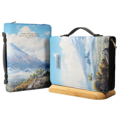 Trust The Lord With All Your Heart Proverbs 3 5 Pico De Orizaba Personalized Bible Cover - Christian Bible Covers For Women