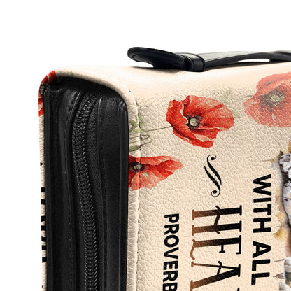 Trust Your Lord With All Your Heart Proverbs 3 5 Lion Lamb Personalized Bible Cover - Christian Bible Covers For Women