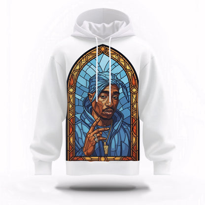 Tupac Saint Peace Art 3D Hoodie, Rapper 3D Hoodie, Rap Legends Hoodie