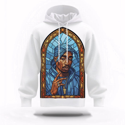 Tupac Saint Peace Art 3D Hoodie, Rapper 3D Hoodie, Rap Legends Hoodie