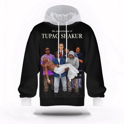 Tupac Shakur Respect Hoodie, Rapper 3D Hoodie, Rap Legends Hoodie