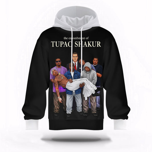 Tupac Shakur Respect Hoodie, Rapper 3D Hoodie, Rap Legends Hoodie