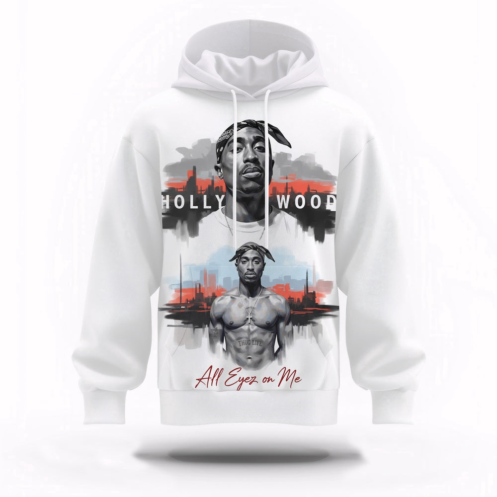 Tupac Street Legend Graffiti 3D Hoodie, Rapper 3D Hoodie, Rap Legends Hoodie